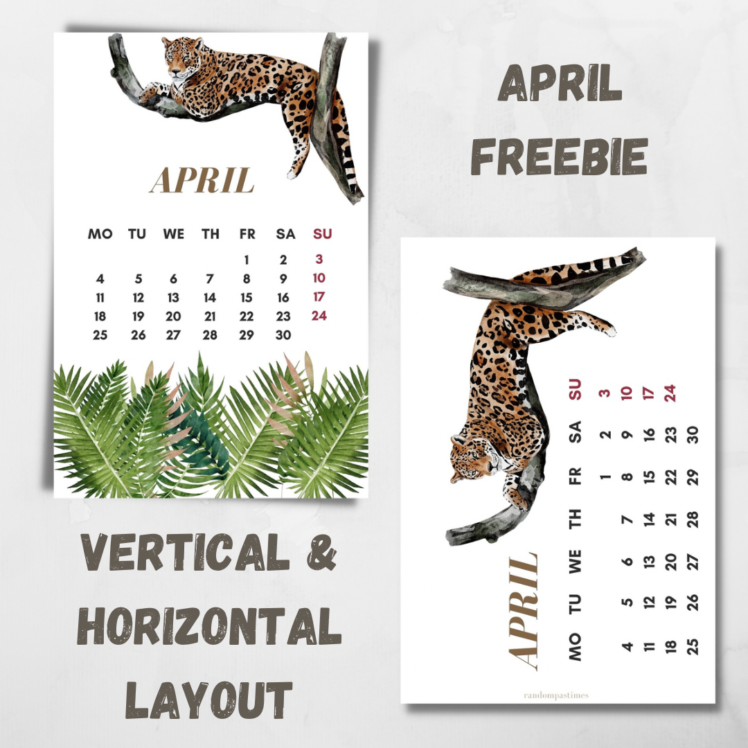 April free planner printable. – Random Pastimes of a Restless Mind